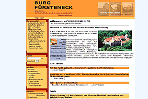 BURG F�RSTENECK - Akademie f�r berufliche und musisch-kulturelle Weiterbildung