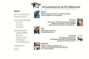 Schlussredaktion ::: Redaktionsb�ro Wilm Steinh�user ::: Textredaktion