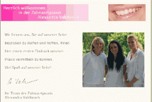Zahn�rztin Alexandra Vahlbruch